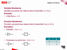 [ESM05] Logique - CM 1.1 - Algèbre de Boole