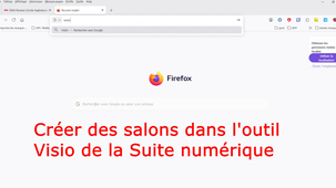 Créer des salons dans l'outil Visio de La Suite numérique